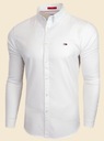 Tommy Hilfiger Pánska košeľa Biela Casual SLIM FIT 100% Bavlna veľ. XL Dominujúca farba biela