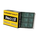 Мел для бильярда Pioneer, 12 кубиков, зеленый.