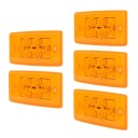 5 SZT. СВІТЛА ГАБАРИТНІ LED (СВІТЛОДІОД) 12 V BURSZTYNOWE IP65 ВОДОВІДШТОВХУЮЧА ЛАМПОЧКА RD  фото 7