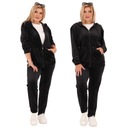 ЖЕНСКИЙ БАРХАТНЫЙ СПОРТИВНЫЙ КОМПЛЕКТ, БОЛЬШИЕ РАЗМЕРЫ, СВИТШОТ, СПОРТИВНЫЕ БРЮКИ