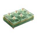 Фруктовая тарелка со съемной крышкой на 6 решеток Candy Green