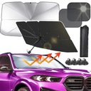 ЗОНТ СОЛНЦЕЗАЩИТНЫЙ КОЗЫРЬ ДЛЯ АВТОМОБИЛЕЙ С 2x ОТВЕРЖДЕНИЕМ 140х80см