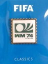Значок чемпионата мира по футболу FIFA 1974 года в Германии