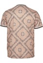Karl Kani pánske tričko Varsity Paisley Mesh Tee L Dominujúca farba béžová