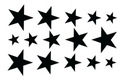 ТАТУ Звезды Вода Черные Свистки НАКЛЕЙКА M53