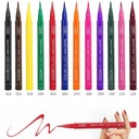 12 COLORES EYELINER EN PLYNIE IMPERMEABLE LATWY EN NOSZENIU MAKIJAZ MATE 