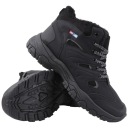 МУЖСКАЯ ЗИМНЯЯ СПОРТИВНАЯ ОБУВЬ ТЯЖЕЛЫЕ УТЕПЛЕННЫЕ СНЕЖНЫЕ БОТИНКИ, ЧЕРНЫЕ ТРАПЕРЫ