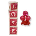 Коробки для воздушных шаров LOVE, украшения ДЕНЬ СВЯТОГО ВАЛЕНТИНА, до года