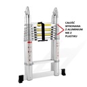 СОчлененная АЛЮМИНИЕВАЯ ТЕЛЕСКОПИЧЕСКАЯ ЛЕСТНИЦА. 3.8м РАНКОК
