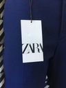 Zara Man, eleganckie spodnie z drobnym wzorem, 42 Kolor niebieski