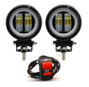 FARO HALÓGENO FARO DIODO LUMINOSO LED CREE RING MOTOCICLETA 2 PIEZAS 