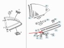 MB CLK C208 НАКЛАДКА УЩІЛЬНЮЮЧА СКЛА БІЧНОЇ ЗАДНЬОЇ A2086730326  (18128765033) фото min 7