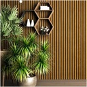 ОБОИ УЗОР СТЕНОВЫЕ ПАНЕЛИ ДЕРЕВЯННЫЕ ПОЛОСКИ 3D ИМИТАЦИЯ ВИНИЛА 10м