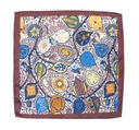 Мужской нагрудный платок с листьями бордового цвета - Alties