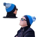 ШАПКА ЗИМНЯЯ МУЖСКАЯ, НОРВЕЖСКИЙ УЗОР, с теплой кисточкой.