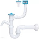 Сифон для раковины однотрубный с переливом