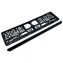 ГИБКАЯ РАМКА НОМЕРНОГО ЗНАКА, ЧЕРНАЯ