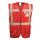PORTWEST F476 IONA ИСПОЛНИТЕЛЬНЫЙ ЖИЛЕТ; КРАСНЫЙ