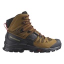 Turistická obuv SALOMON Quest 4 GTX Rubber/Black/Fiery Red Hnedá 46 2/3