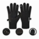 ПЕРЧАТКИ ДЛЯ БЕГА WINTER TOUCH SPORTS, ИЗОЛИРОВАННЫЕ, ВОДОНЕПРОНИЦАЕМЫЕ, ЧЕРНЫЕ