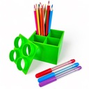 Органайзер для мелков KAJAWIS, ящик для инструментов, контейнер, пенал, кирпичик в стиле LEGO