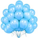 Голубые шары на крещение годовалого ребенка, 100 шт, гирлянда из шаров