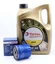 FILTR+OLEJ TOTAL 5W40 5L CITROEN PEUGEOT 208 308nuotrauka 1