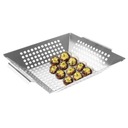 ГРИЛЬНАЯ ПЛИТА ПОДДОН СОРТА КОРЗИНА ГРИЛЬНАЯ ПЛИТА ПРЯМОУГОЛЬНАЯ СТАЛЬ 46x30 СМ