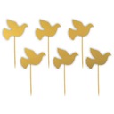 Серебряные пикеры ГОЛУБЬ голубь Причастие Свадьба 6 шт.