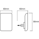 LED nočné svetlo Orientačné do zásuvky LEDVANCE Hrdina žiadny