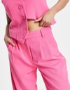Y.A.S. ružové nohavice vysoký stav defekt L Veľkosť L