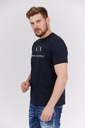 ARMANI EXCHANGE Granatowy t-shirt męski z logo XL Rozmiar XL