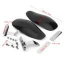 УНІВЕРСАЛЬНЕ ЗАХИСТ DLONI 10 MM ЗАХИСТ PRZECIWWIATROWA DO МОТОЦИКЛА HONDA ЧОРНА  фото 4