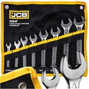 Набор плоских двусторонних ключей 8 элементов сталь CR-V 8-24 мм JCB