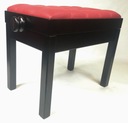 регулируемая скамейка для фортепиано из искусственной кожи, красная