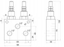 КЛАПАН ГИДРАВЛІЧНИЙ ОБРАТКА ПОДВІЙНИЙ VMPD 1/2″ 70L/MIN 10-180BAR  (17567358674) фото min 4