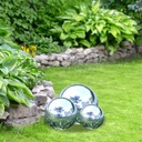 Садовые шарики, бетонное декоративное зеркало, 5 шт.