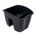 БАЛКОННЫЙ ЦВЕТОЧНЫЙ ГОРШОК ДЛЯ БАЛКОННОЙ БАЛЮСТРАДЫ АНТРАЦИТОВЫЙ 25см