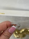 Obrączka Eternity z diamentami 1.00 CT Kolor dominujący srebrny