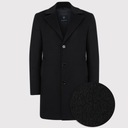 Элегантное однобортное мужское пальто черного цвета PAKO LORENTE 60