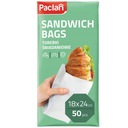 БУМАЖНЫЕ ПАКЕТЫ ДЛЯ ЗАВТРАКА ДЛЯ ШКОЛЫ, РАБОТЫ, УНИВЕРСИТЕТОВ 50 шт.