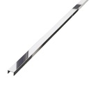 Лента U, ректифицированная, серебро полированное, 10 мм, 244 см