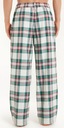 TEZENIS spodnie piżama męska dół krata zielony/kremowy flanela XL Marka inna