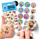 НАБОР НАКЛЕЙКИ+ТАТУ ДЛЯ ДЕТЕЙ ДЕТСКАЯ РАПУНЦЕЛЬ TWISTED КАЧЕСТВА