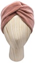 Opaska damska Turban welur VELVET FLUID cielista