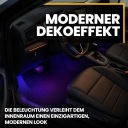 ОСВІТЛЕННЯ САЛОНУ АВТОМОБІЛЯ 48 LED (СВІТЛОДІОД) RGB ШЛЕЙФУ 4 ШТУКИ ПУЛЬТ 12V  фото 7