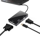Адаптер DisplayPort-HDMI 4K VGA DVI 3-в-1 DP