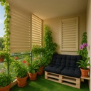Mozgatható Grafit Deszka 5 db Shutters rendszer HDPE Terasz redőnyök Grafit Gyártó Prestige