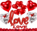 НАБОР УКРАШЕНИЙ ШАРАМИ «ДЕНЬ ВАЛЕНТИНА И ЛЮБЛЮ ТЕБЯ»
