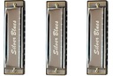 ZESTAW HARMONIJEK DIATONICZNYCH SILVER BLUES SET